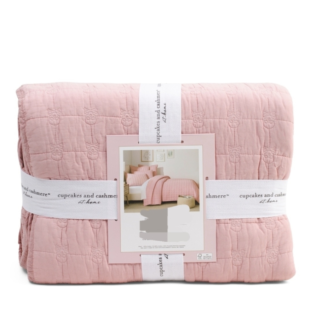 NWT Cupcakes And Cashmere Skull Diamond Quilt 2-piece Set Twin